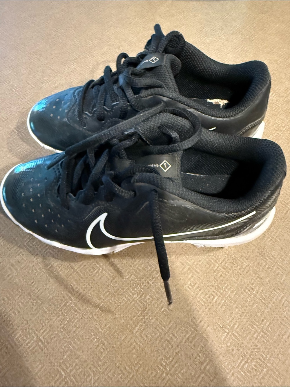 Nike Kids Black Baseball Cleats